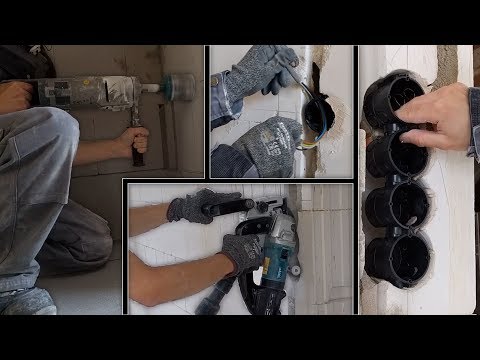 The electrical installation in the shell - all work steps