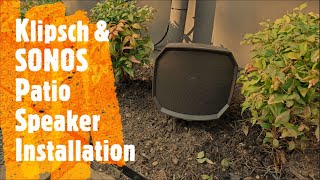 KLIPSCH & SONOS Outdoor Speakers Installation - Dallas, TX