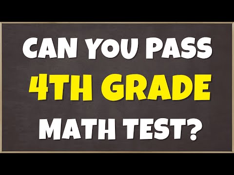 Can You Pass 4th Grade Math Quiz? 90% of People Fail