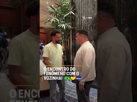 UM ENCONTRO DE MUITO PESO: VOZINHA 🤝 RONALDO FENÔMENO! #shorts