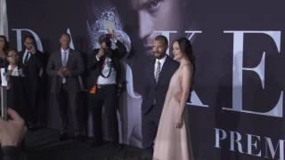 Dakota Johnson, Jamie Dornan, Bella Heathcote at Fifty Shades DarkerLos Angeles Premiere