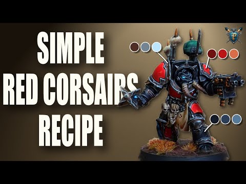 How to Paint Red Corsairs | Warhammer 40k Chaos Space Marines
