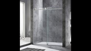 Review WOODBRIDGE Frameless Sliding Shower Door 2021