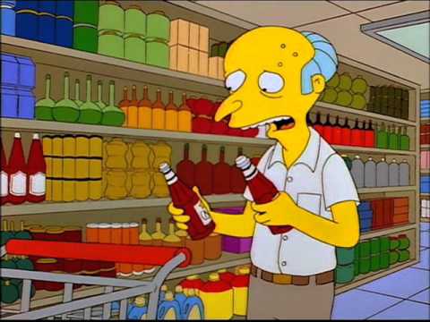 The Simpsons - Mr Burns Ketchup Catsup
