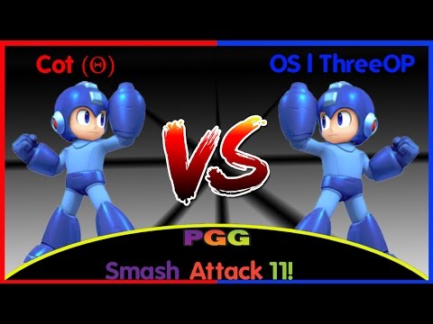 Cot (Θ) (Megaman) Vs. OS l Threeop (Protoman) - Smash Attack 11! - This is too intense