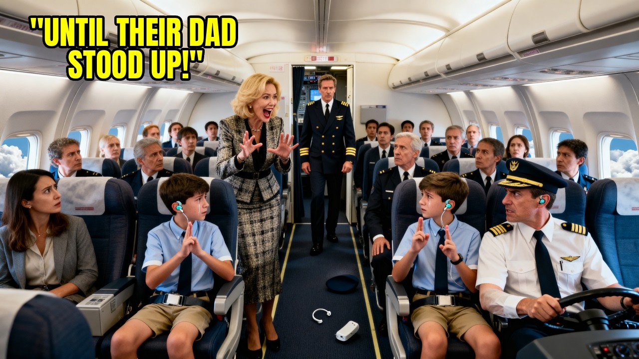 Karen Mocked Pilot’s Deaf Twin Sons on Flight 606 — Until He Stood Up, Shocked Everyone