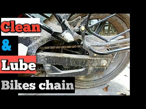 How To Clean and lube motorcycles chain in a bengali way|| cheapest way || Video