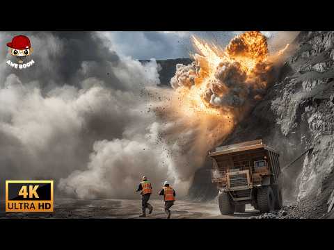 60 Epic Mine Blasting Moments: Explosive Power of Open Pit Mining