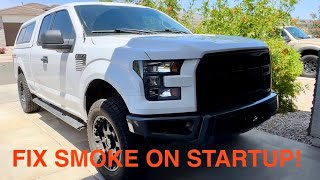 How To Fix Ford F150 Ecoboost Smoke On Startup 2.7 3.5 - TSB Fix