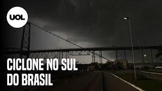 "Ciclone bomba" causa estragos no Sul do Brasil