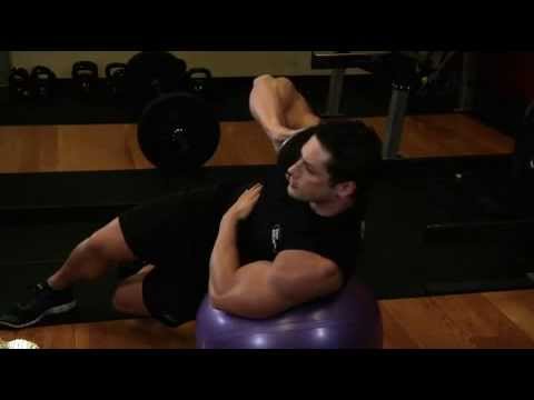 Abdominals Weighted Ball Side Bend ABS INTERMEDIATE