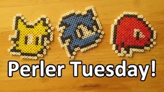 PERLER BEAD: Sonic, Tails & Knuckles! (Giveaway #56) Tutorial & How To