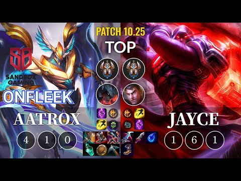 SB OnFleek Aatrox vs Jayce Top - KR Patch 10.25