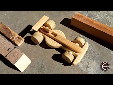 Formula 1 car making out of wood - DIY wooden car @crafteria512