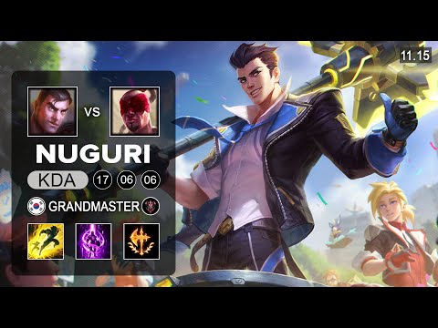 Nuguri Jayce Top vs Lee Sin - KR Grandmaster Patch 11.15