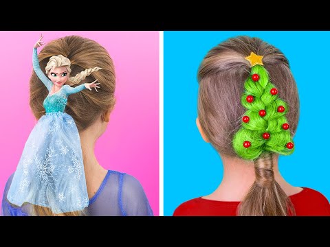 10 Cute Hairstyle Ideas for Girls / Christmas...