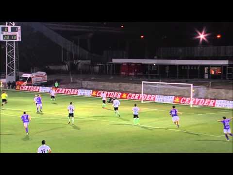 Gol de Vicente en el CD Guadalajara (1-1) Racing de Santander - HD