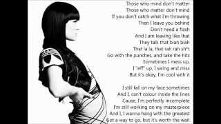 Jessie J- Masterpiece (lyrics)