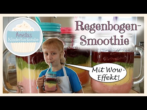 Regenbogen-Smoothie - perfekt für Kinder!