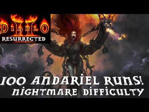 100 Andariel Runs Nightmare  - Diablo 2 Resurrected