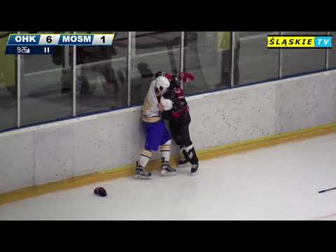 Bójka w meczu Opole HK - MOSM Tychy