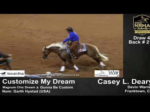 Casey Deary y Customize My Dream - Futurity 2022 Go 2 Score 224.5