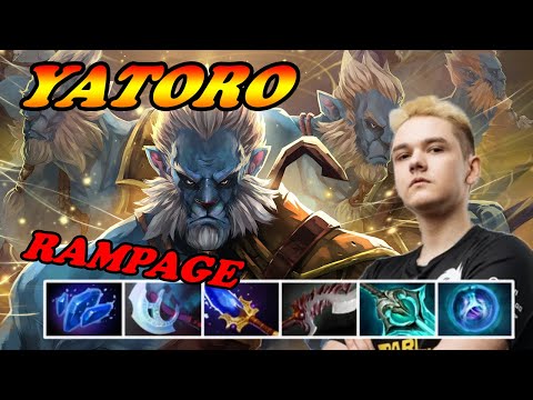 Yatoro Phantom Lancer Rampage mode | 7.33c Immortal Best Ranked Gameplay