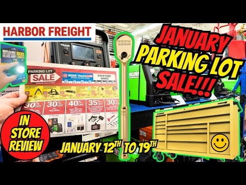 Harbor Freight January Parking Lot Sale Deals You Can't Miss!