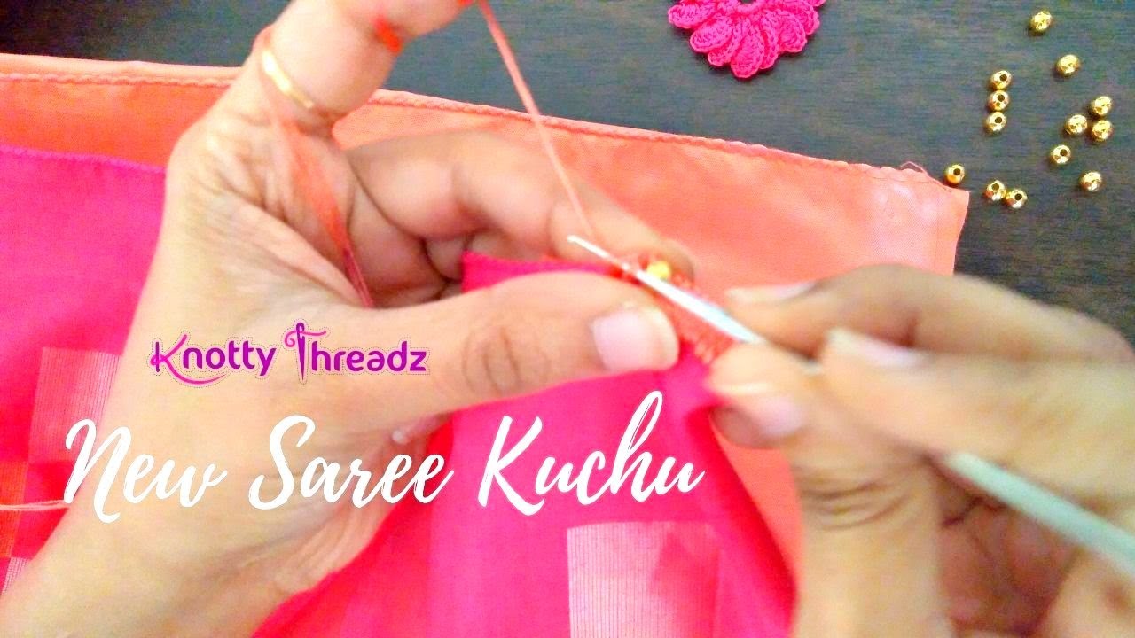 new very easy border krosha kuchu design #sareekuchu# Nandana creations //  - YouTube