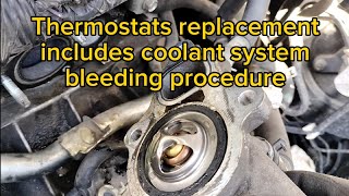 Nissan Altima 2.5 thermostat replacement. This vehicle has 2 thermostat