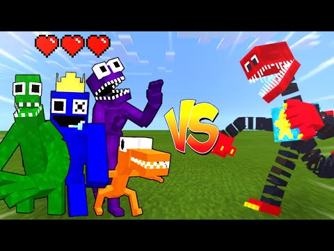 Rainbow Friends vs Project Playtime Boxy Boo | Minecraft Battle