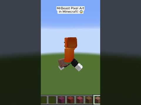 Insane MrBeast Pixel Art Speedrun in Minecraft!