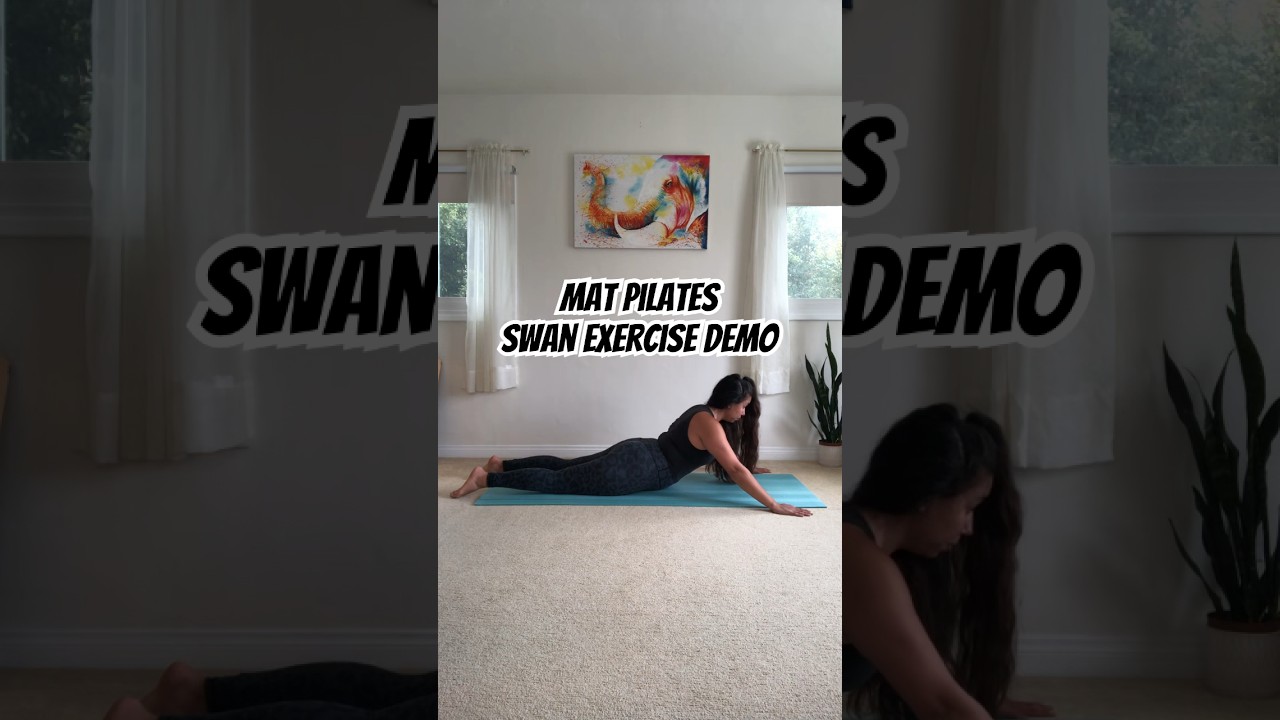 Mat Pilates Swan Exercise Demo - YouTube