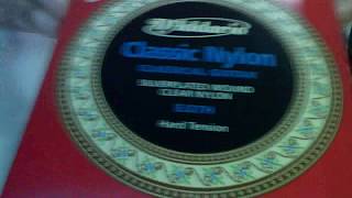 Video thumbnail for D'Addario Classical Guitar strings unboxing by Carface