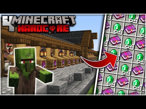 TheBestCubeHD - I Build an EASY VILLAGER TRADING Hall in Minecraft Hardcore (#4)