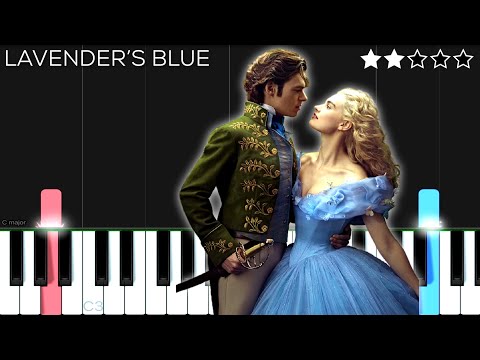 Cinderella (2015) - Lavender's Blue (Dilly Dilly) | EASY Piano Tutorial