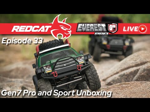 Today on Redcat LIVE!! ep.33 Gen7 Sport / Pro Unboxing