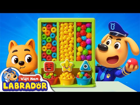 🍭 Máy làm kẹo nổ ngon tuyệt | Kẹo nổ | Hoạt hình thiếu nhi 👮 Cảnh sát trưởng Labrador Vietnam 🚔