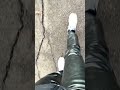 Latex Jeans In The Park