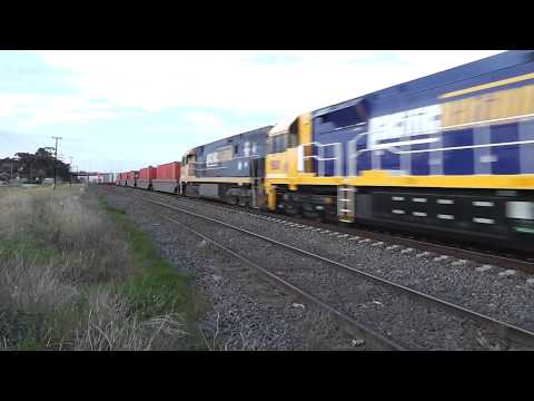 Australian trains - 93 class delivery run to Melbourne