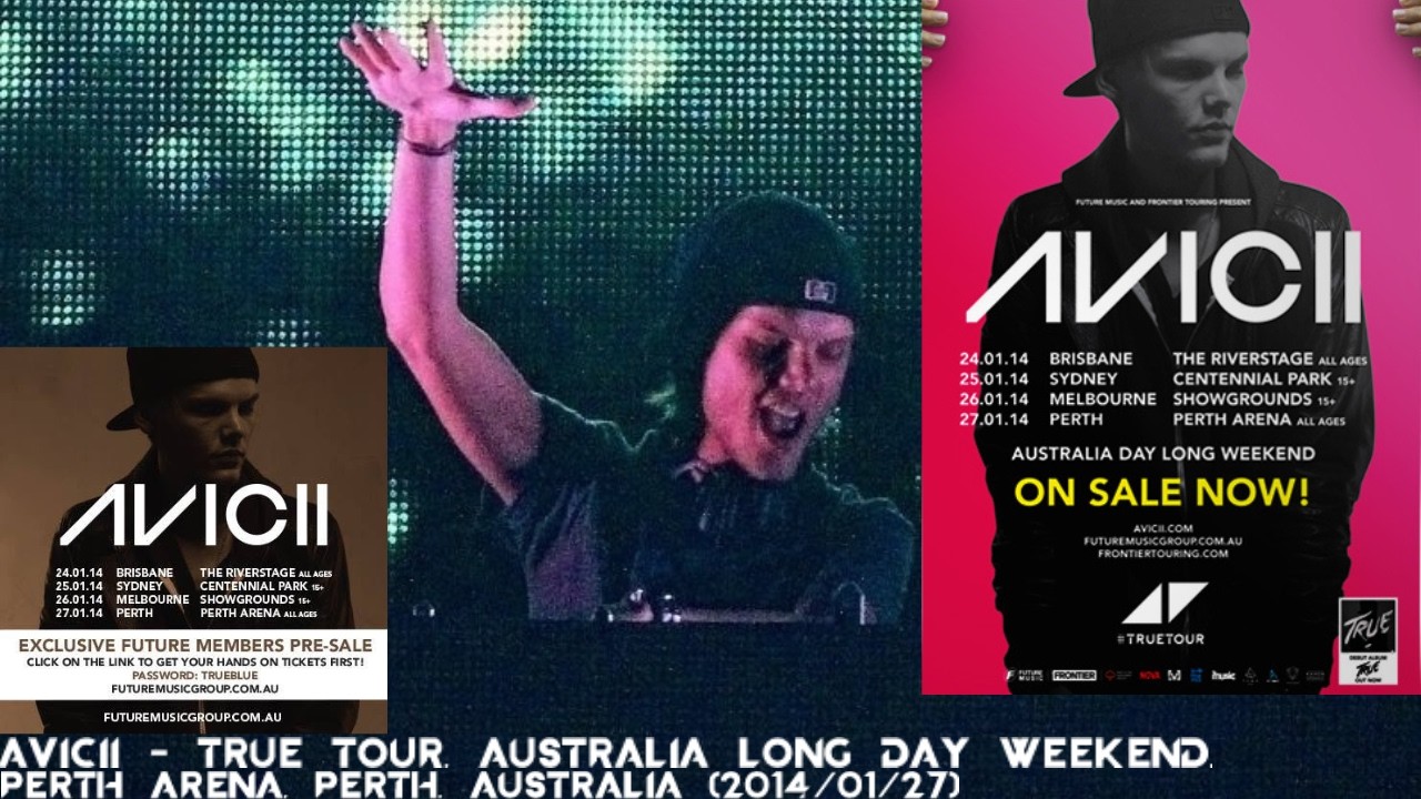 Avicii @ True Tour, Perth Arena, Perth, Australia (2014/01/27)