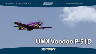 E-flite P-51D Voodoo 0.44m SAFE Select BNF Basic