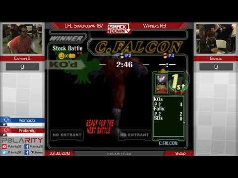 CFL Smackdown 187 Melee - Captain G (Falcon) vs Gahtzu (Red) - Winners R3