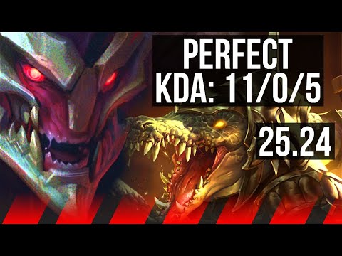TRYNDAMERE vs RENEKTON (TOP) | Perfect KDA: 11/0/5 | EUNE Grandmaster | 25.24