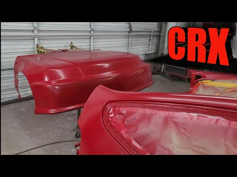 Honda crx project car pt.14 getting new paint job