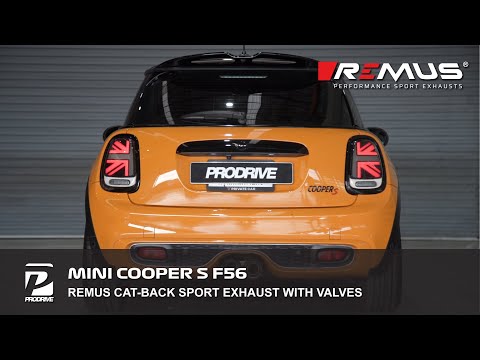 Mini Cooper S F56 x REMUS Cat-back Sport exhaust with Valves