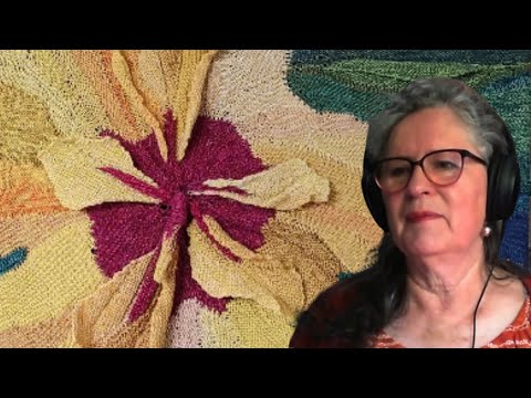 Knitted masterpiece: "Filled Hibiscus Flower" by Christiane Luz