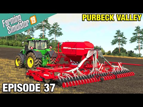 BUYING A HORSCH DRILL Farming Simulator 19 Timelapse - Purbeck Valley Farm FS19 Ep 37