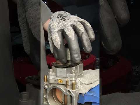 BMW E31 v12 M70 new throttle body encoder plate install.