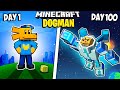 I Survived 100 Days As A DOG MAN In Minecraft